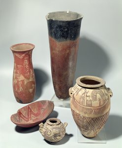 花瓶の選択、ナカダ3世、紀元前4000〜3100年（テラコッタ）